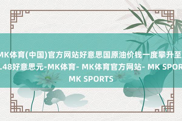 MK体育(中国)官方网站好意思国原油价钱一度攀升至119.48好意思元-MK体育- MK体育官方网站- MK SPORTS