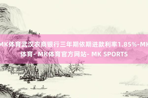 MK体育武汉农商银行三年期依期进款利率1.85%-MK体育- MK体育官方网站- MK SPORTS